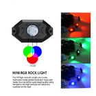 L'automobile Underglow del LED Bluetooth il RGB 4pods accende il lampeggiamento della roccia