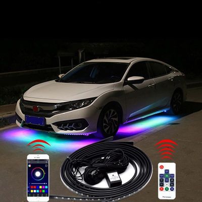 luci multicolori di Underglow dell'automobile 12V, corredi della luce di 4pcs Underglow per le automobili