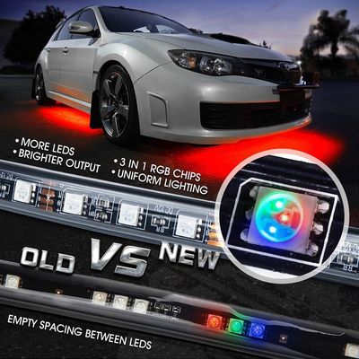 Luci di Underglow dell'automobile di APP Bluetooth 60W, corredo di 2.5M Underglow Neon Lights