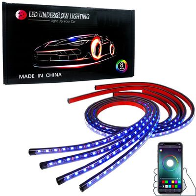 Luci di Underglow dell'automobile di APP Bluetooth 60W, corredo di 2.5M Underglow Neon Lights