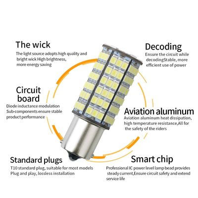 120SMD lampadine della coda dell'automobile LED