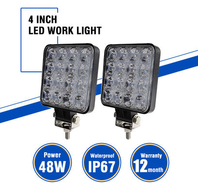 Luci impermeabili del lavoro del camion 36V 48W LED del punto 4WD