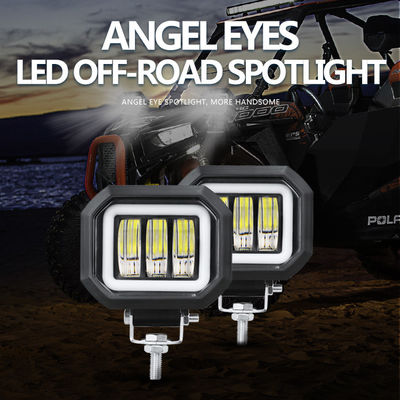 30W luci del lavoro dell'automobile LED del quadrato 12V, luci di azionamento automatiche di 6000K LED