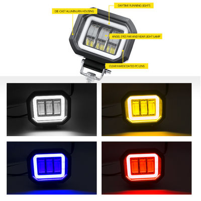30W luci del lavoro dell'automobile LED del quadrato 12V, luci di azionamento automatiche di 6000K LED