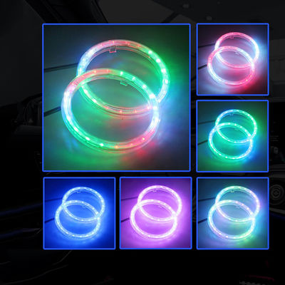 Anelli variopinti automatici di alone di RGB LED per i fari, luci di 95mm Angel Eyes LED