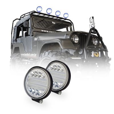 fari antinebbia fuori strada di alone 72W, 4x4 Jeep Wrangler Jk Halo Headlights