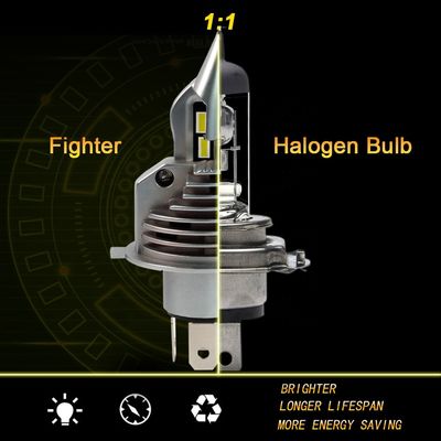 70W il faro del combattente LED, 3900lm H4 ha condotto la lampadina per il motociclo