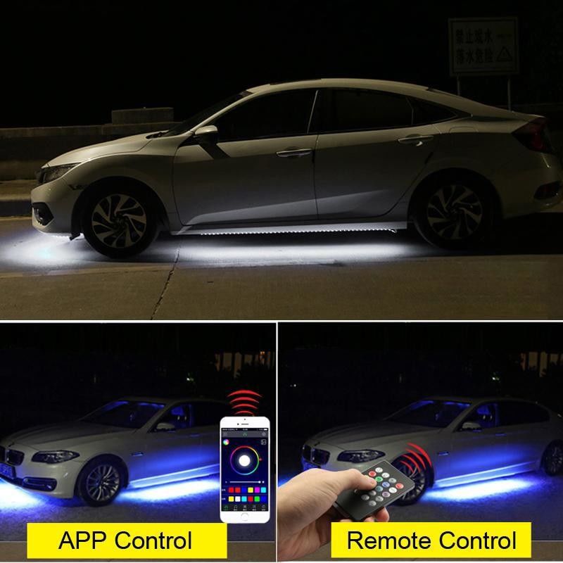 luci multicolori di Underglow dell'automobile 12V, corredi della luce di 4pcs Underglow per le automobili