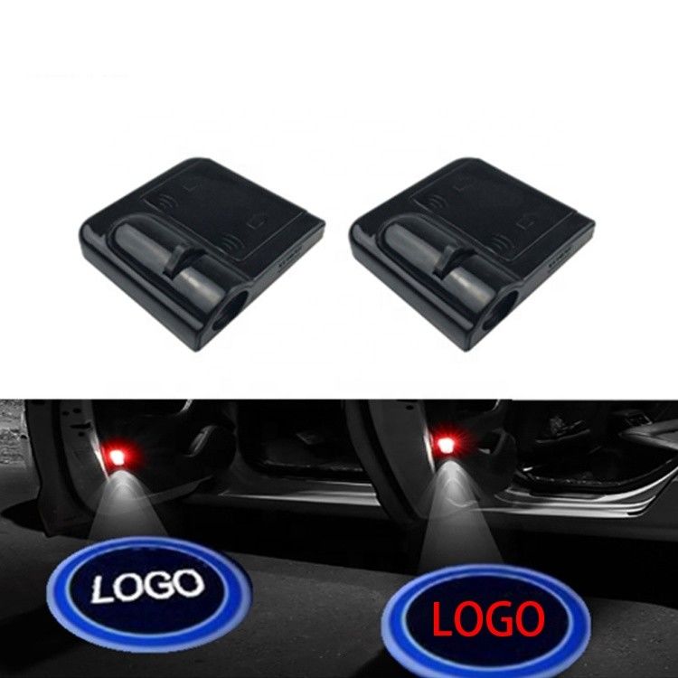 Le luci del proiettore della porta di logo 2pcs 2.3cm, la radio 4.5v hanno condotto i proiettori della porta di automobile